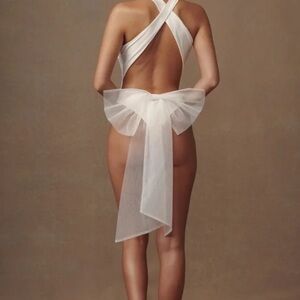 Meshki Wylla Tulle Bow One Piece